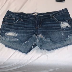 Distressed Jean Shorts